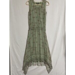 Rozae Nichols Dress Womens Small Green Deco 90s Sample‎ Monday SPECIAL